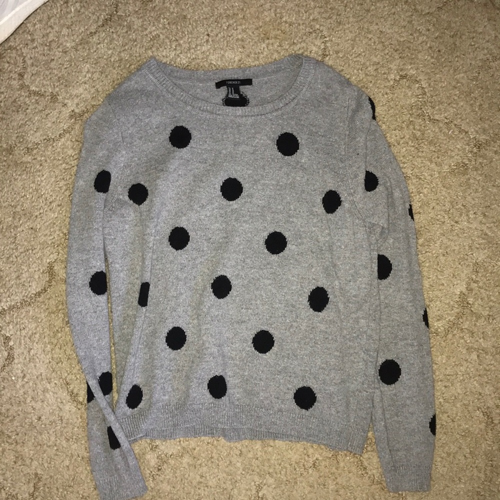 Polka Dot Forever 21 sweater
